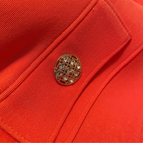 Vintage Etoile Coral 2 Piece Set Dress and Crop Jacket - Picture 16 of 16